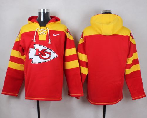Youth Kansas City Chiefs Blank Red Pullover Hoodie